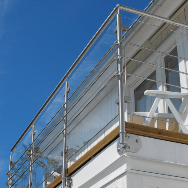 Balcony Aluminum Glass Railing - Image 2